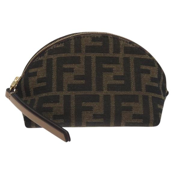 Fendi Zucca Brown Canvas clutch - Picture 1 of 10